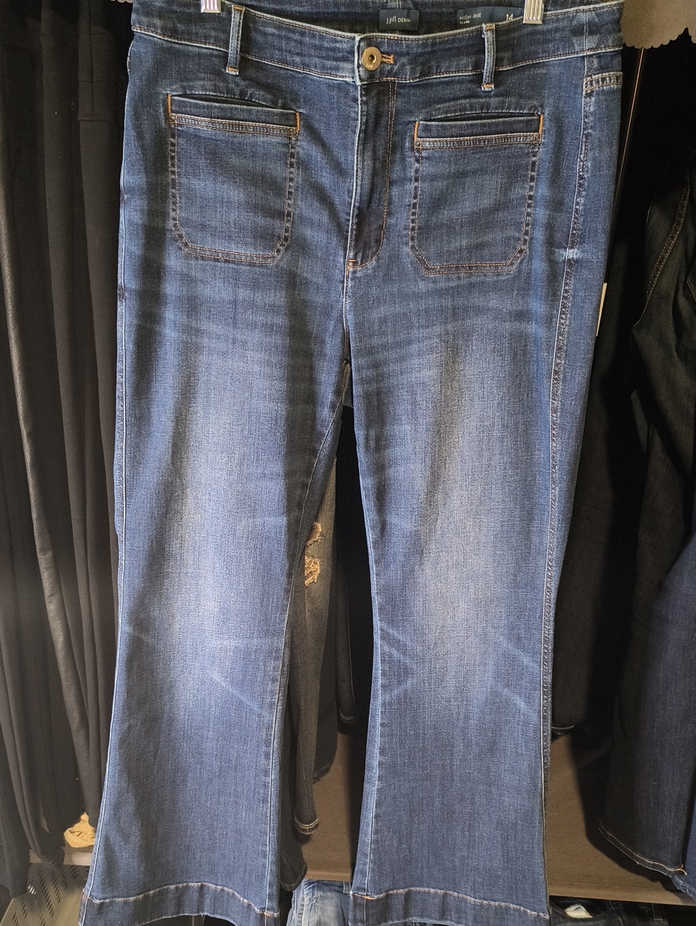 High Rise Flare w/30" Inseam J Jill Women's Jeans Size 14 852 - Picture 6 of 11